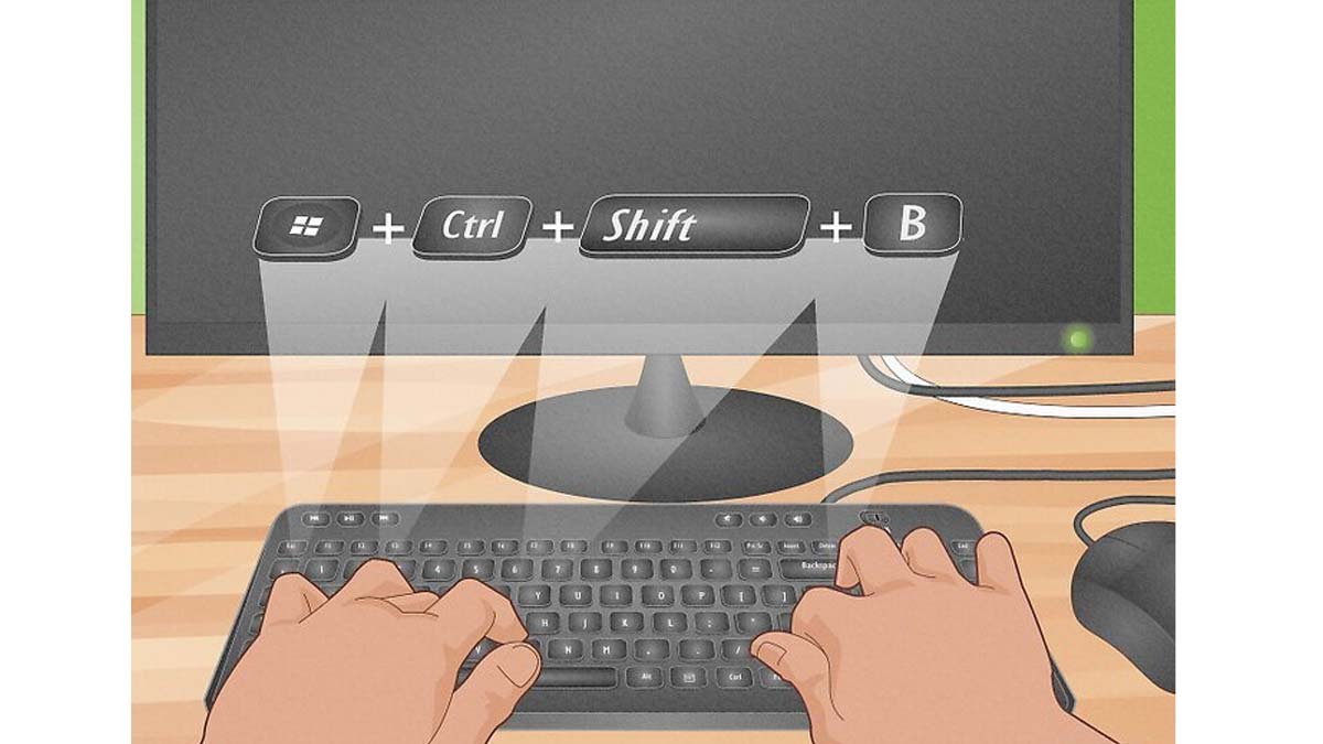 باگرفتن دکمه های ترکیبی Windows + Ctrl + Shift + B درایور گرافیک را ریست کنید