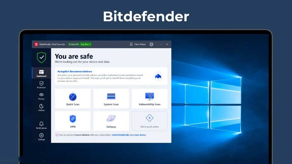 بهترین آنتی ویروس کامپیوتر: node 32، کسپرسکای و بیت دیفندر را به قیمت خوب بخرید 3 آنتی ویروس بیت دیفندر یکی دیگر از بهترین آنتی ویروس های روسی است