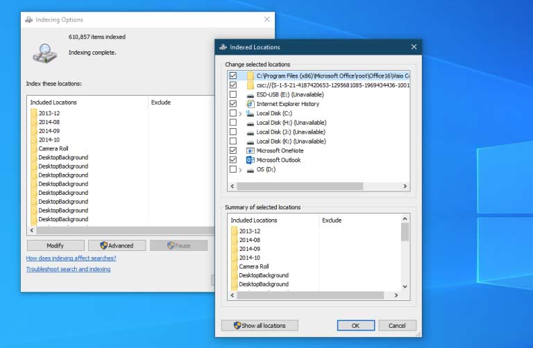 غیرفعال کردن ایندکس‌گذاری جستجو برای بالا بردن سرعت ویندوز 10